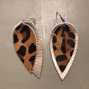Leopard earrings
